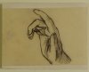 1925-1926 ca. - L'ultima cena  (studio di mano con indice alzato)
